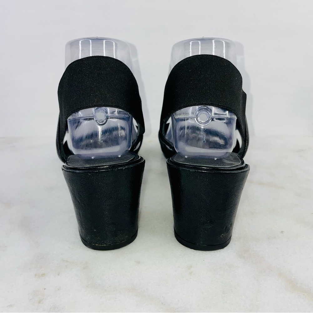 Stuart Weitzman Black Access Block Heel Black San… - image 5